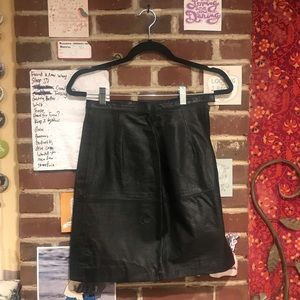 Leather skirt
